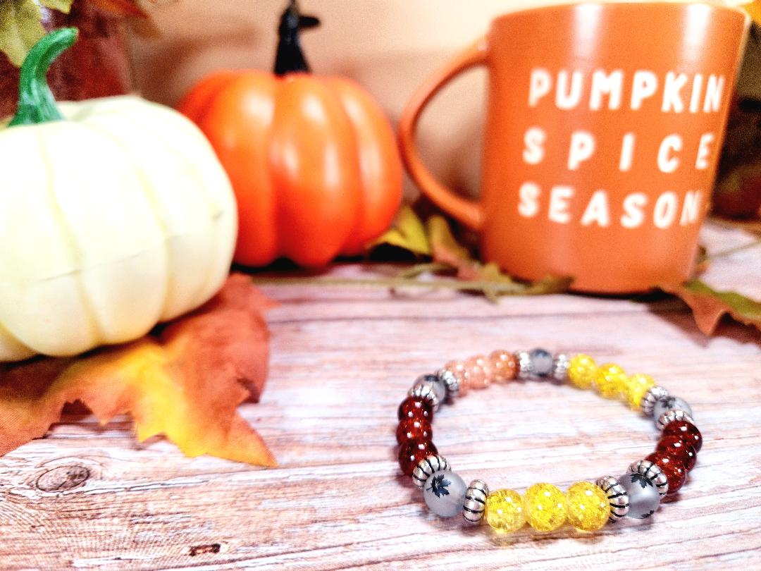 Harvest Leaf Beaded Bracelet