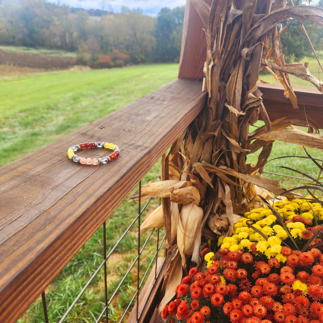 Harvest Leaf Beaded Bracelet