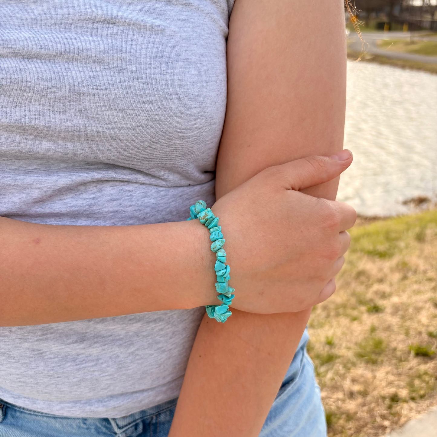 Turquoise Tide Beaded Bracelet