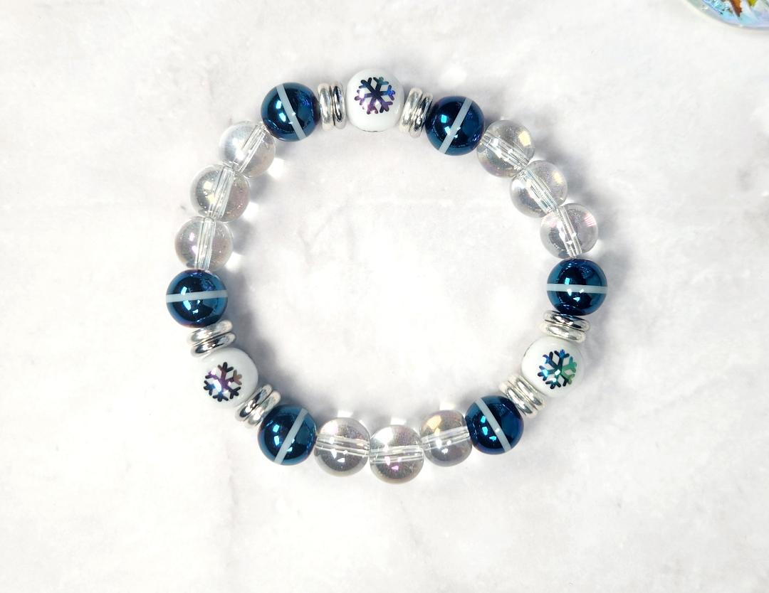 Winter Frost Beaded Bracelet