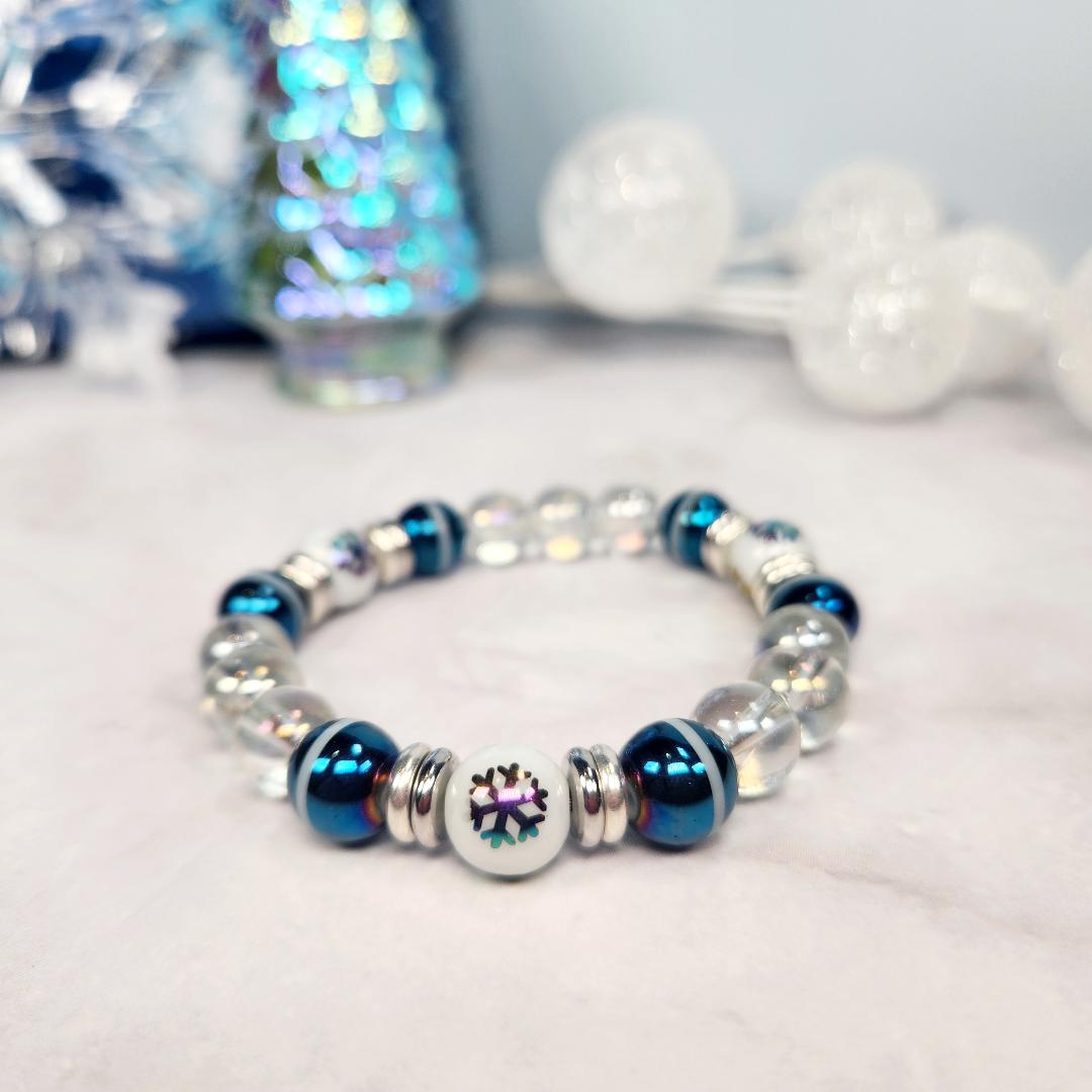 Winter Frost Beaded Bracelet