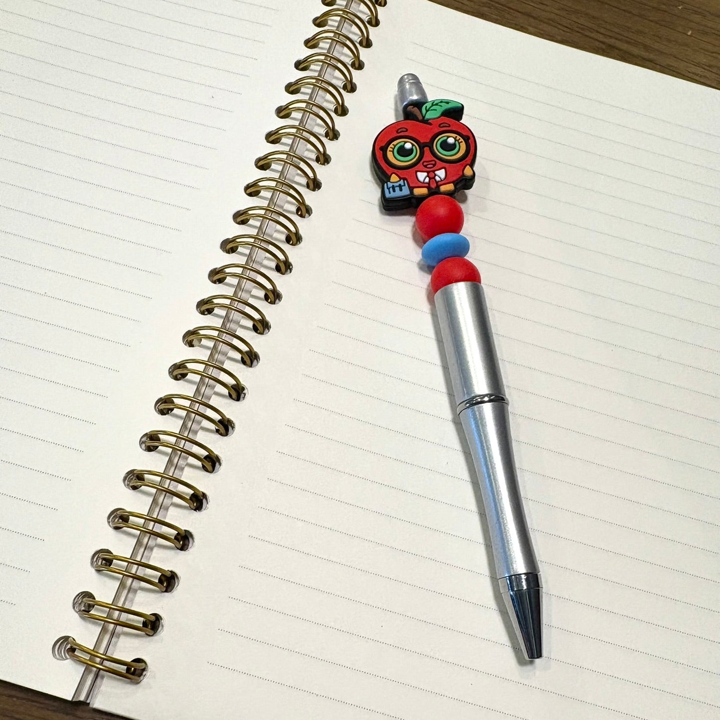 Teacher's Apple Beaded Pen