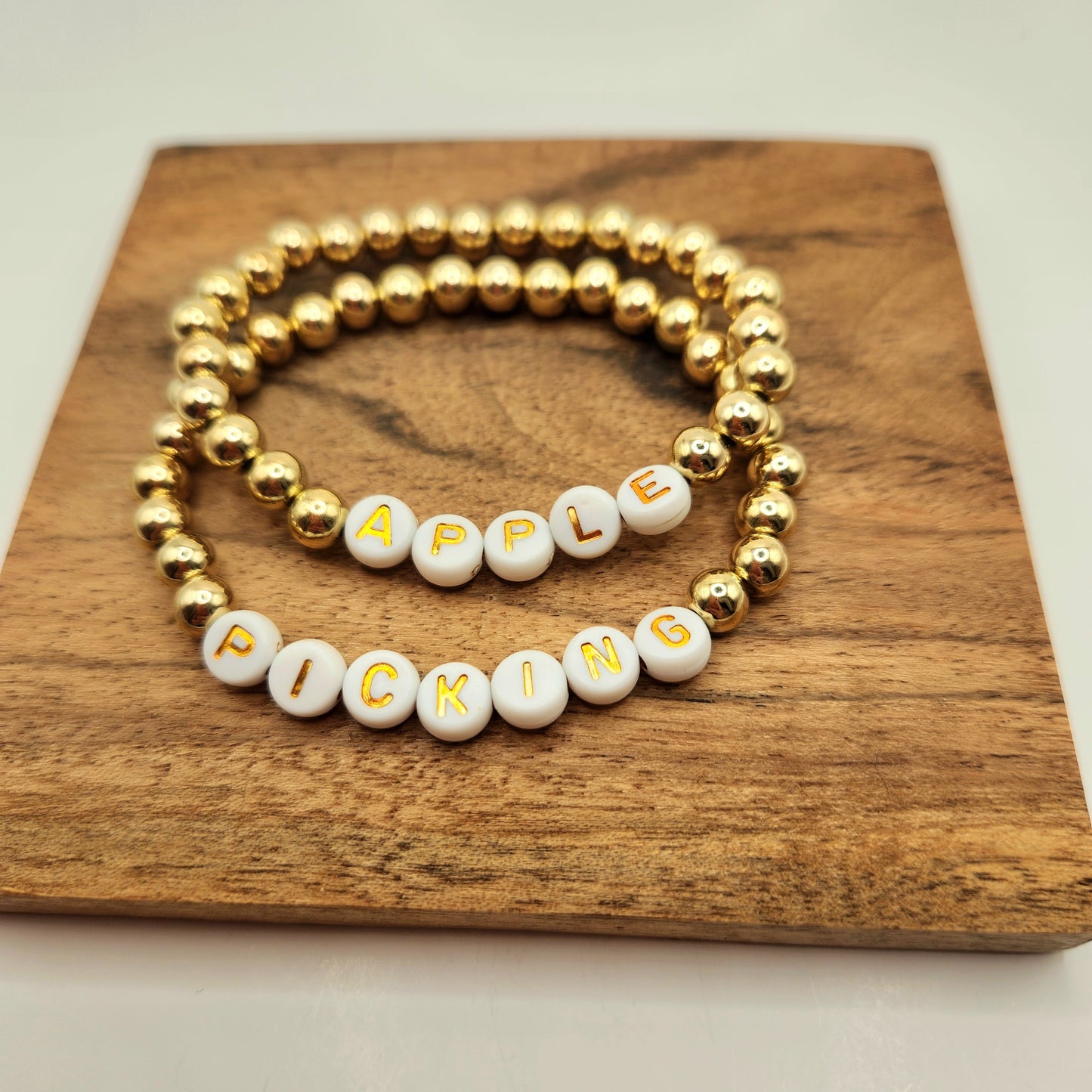 Apple Picking Beaded Bracelet Set
