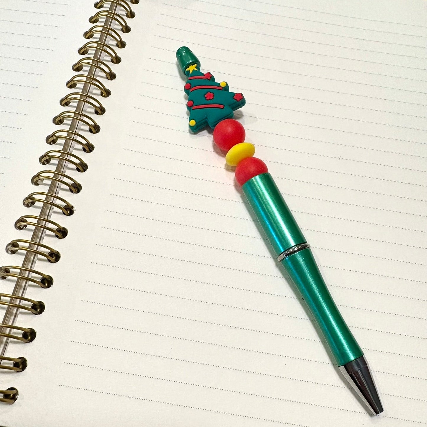 Christmas Tree Beaded Pen
