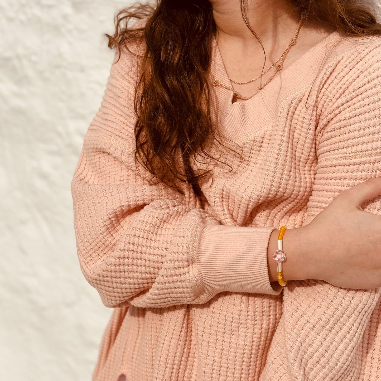 Sunshine Blossom Beaded Bracelet