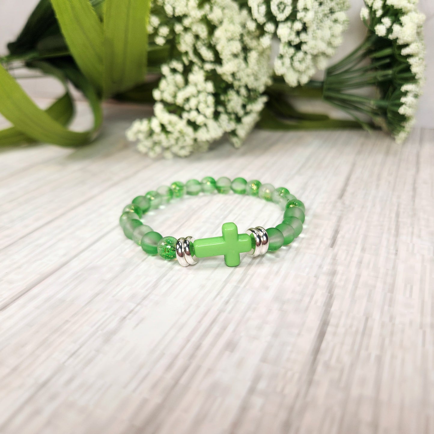 Kids Cross Beaded Bracelet