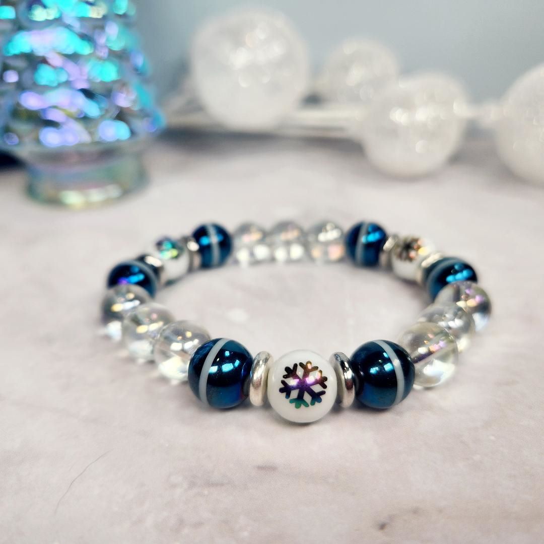 Winter Frost Beaded Bracelet