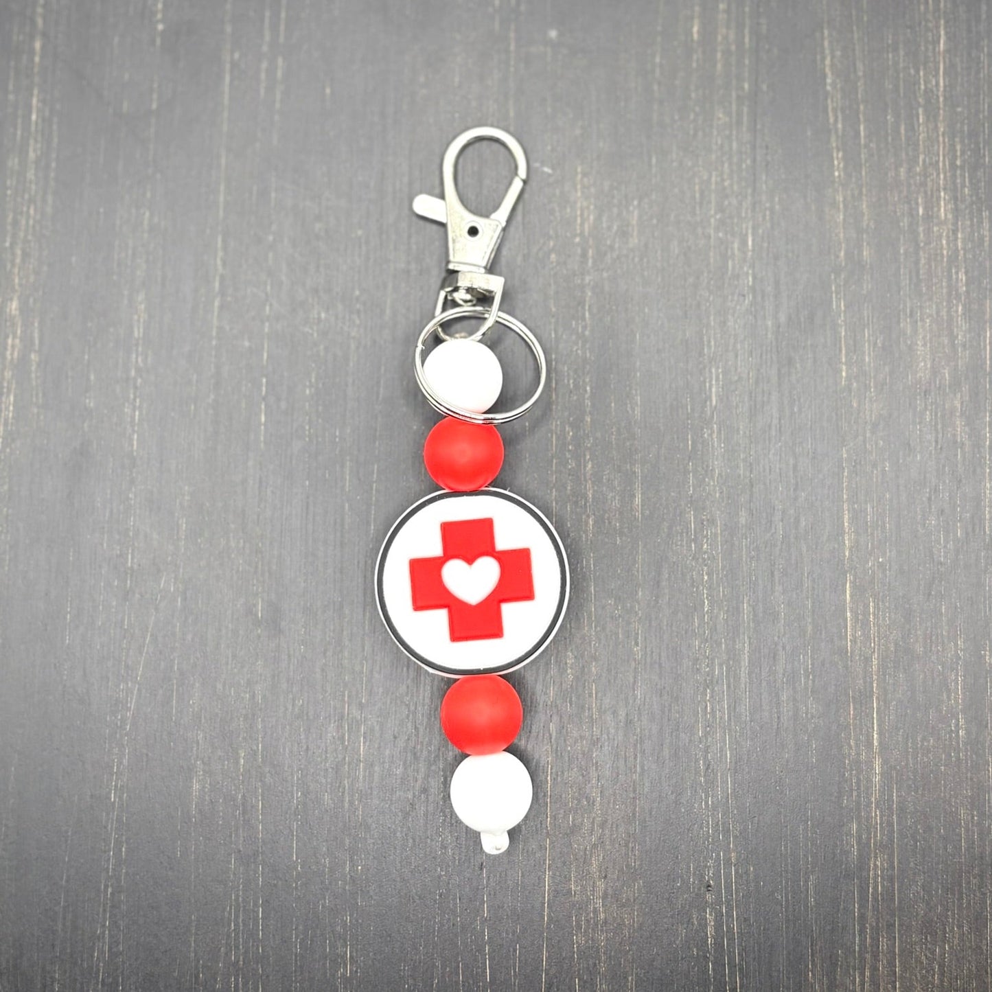 Lifeline Silicone Beaded Keychain