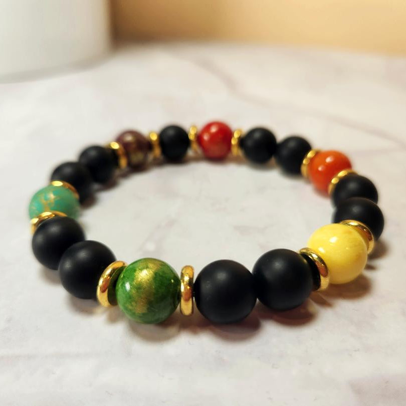 Color Burst Beaded Bracelets