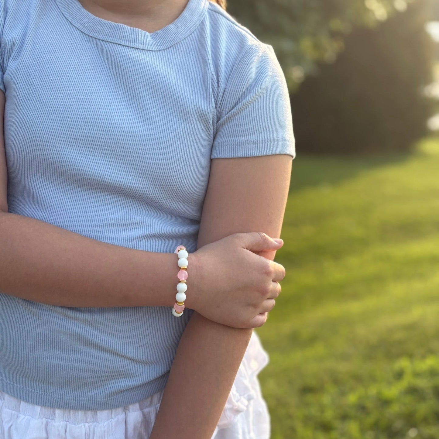 Pretty in Pink Beaded Bracelet