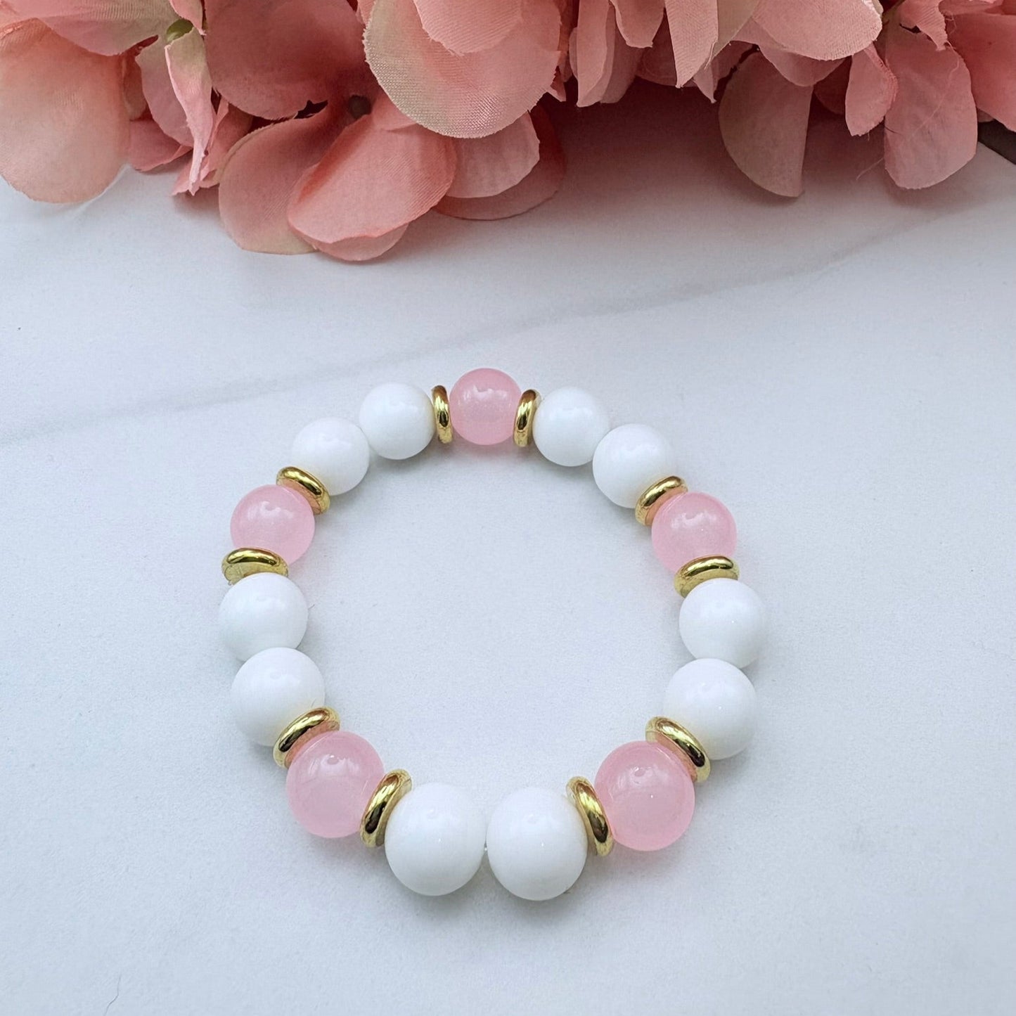 Pretty in Pink Beaded Bracelet