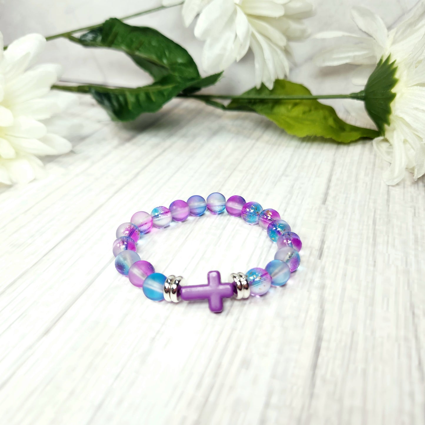 Kids Cross Beaded Bracelet