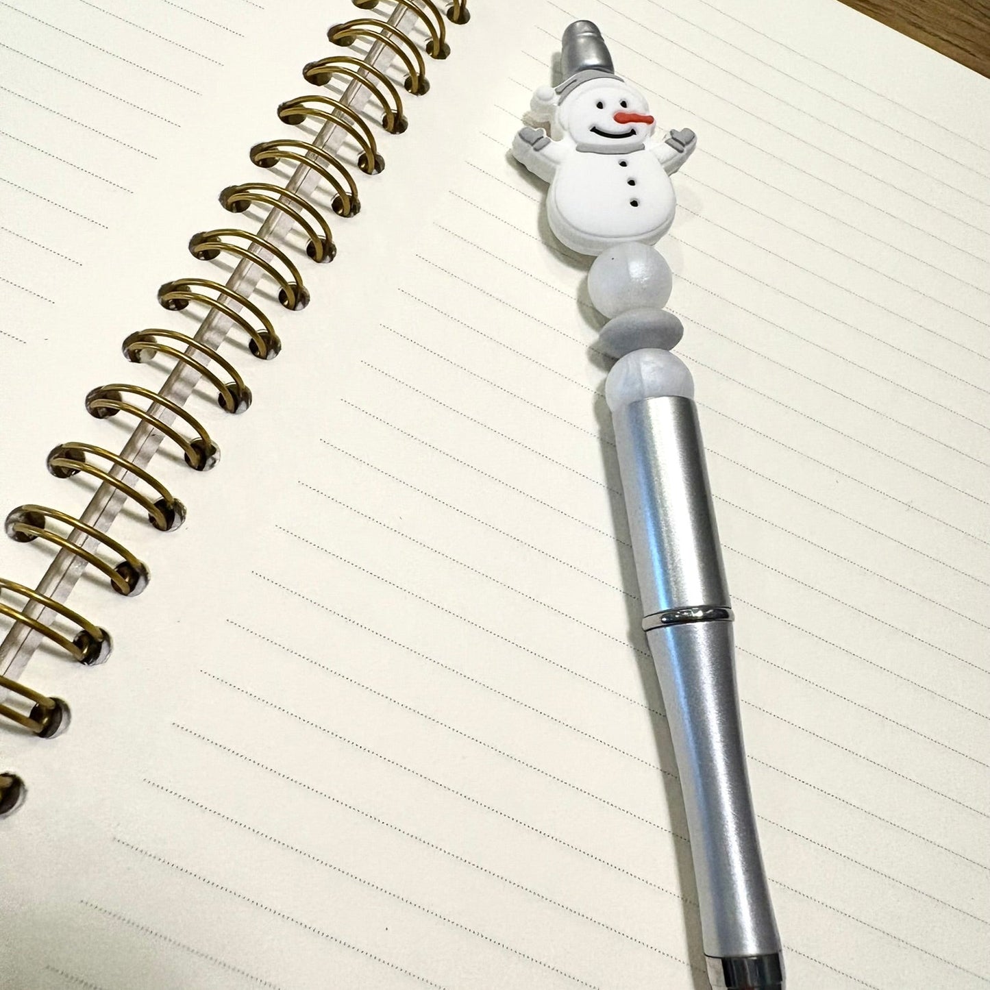 Snowman Beaded Pen