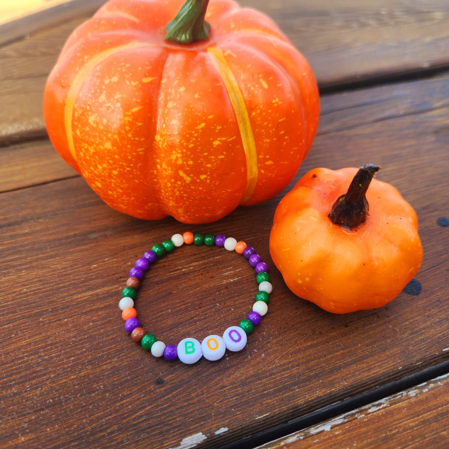 Toddler Kids BOO Beaded Bracelet