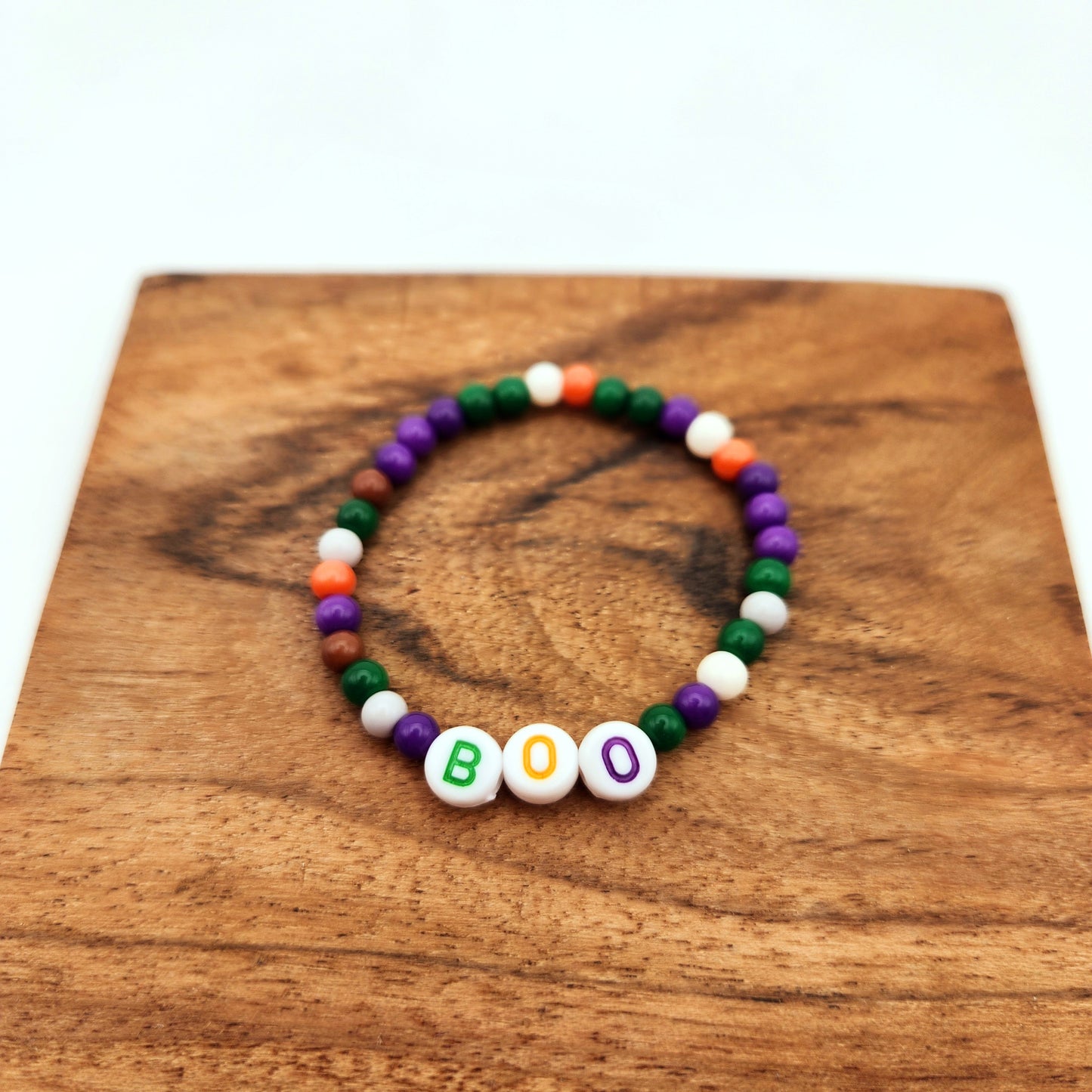 Toddler Kids BOO Beaded Bracelet