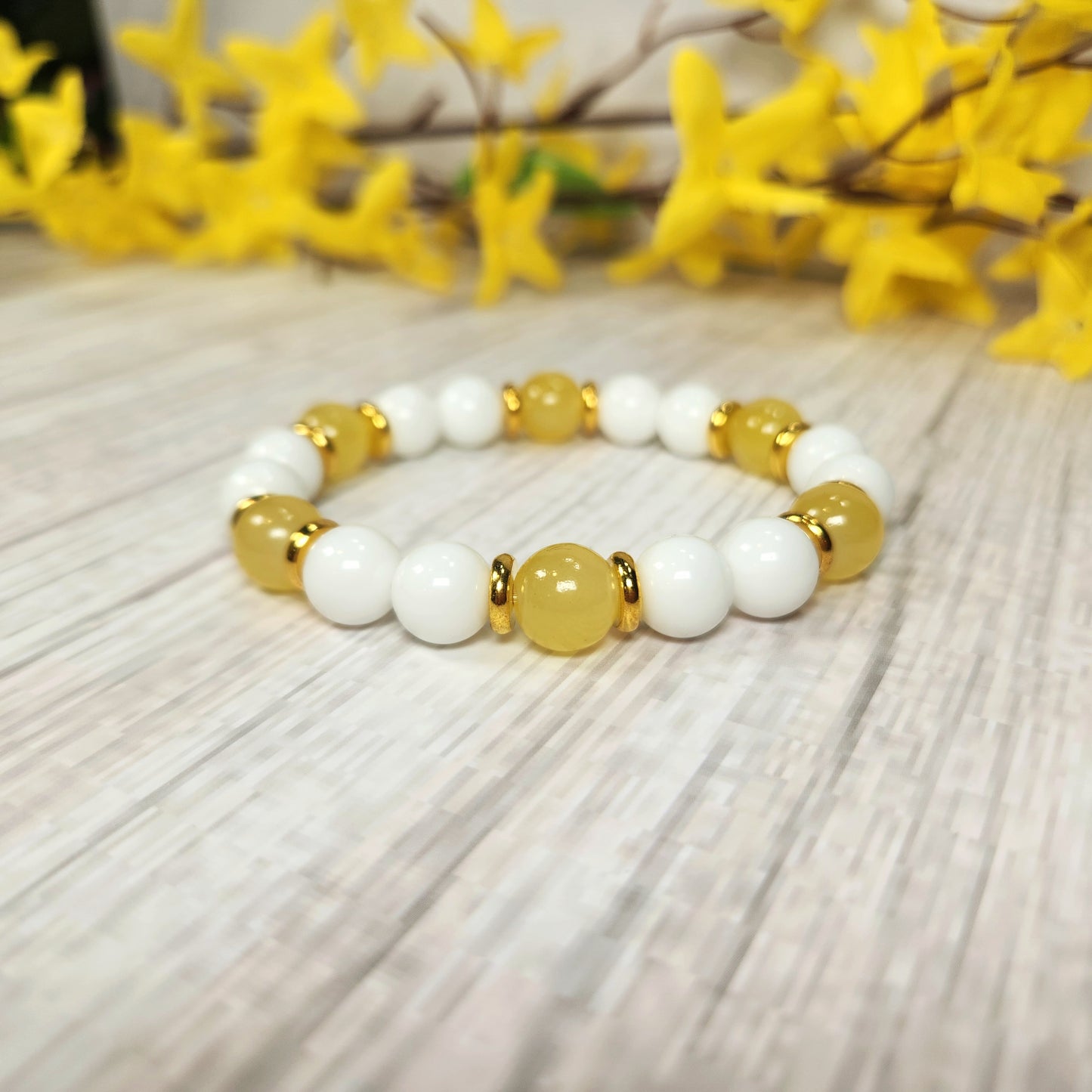 Lemon Drop Beaded Bracelet