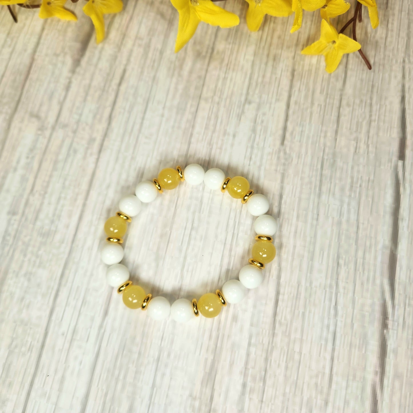 Lemon Drop Beaded Bracelet