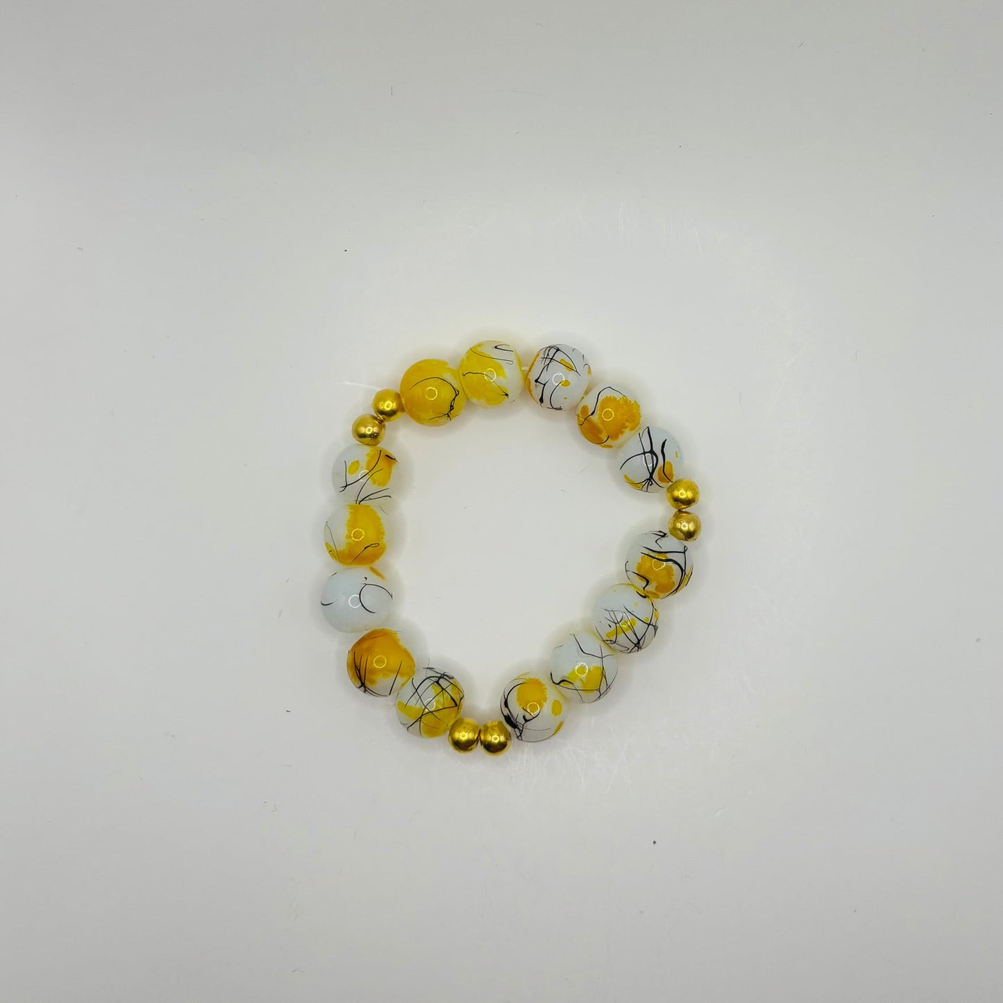 Sunburst Bloom Beaded Bracelet