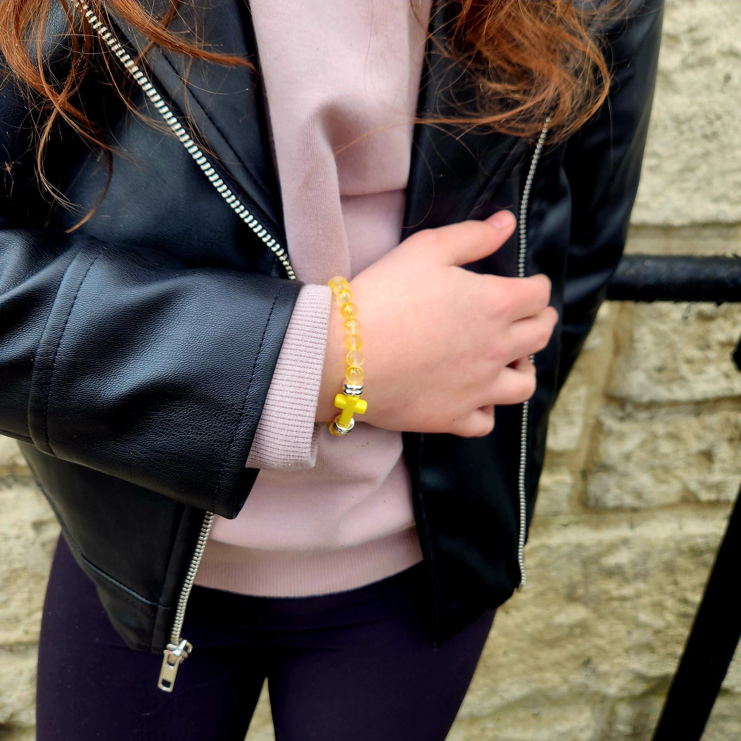 Kids Cross Beaded Bracelet