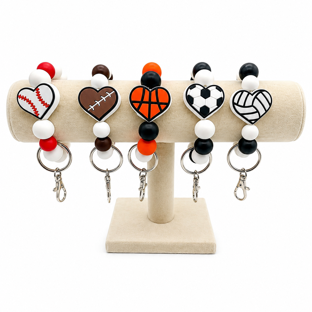 Heart of the Game Beaded Wristlets