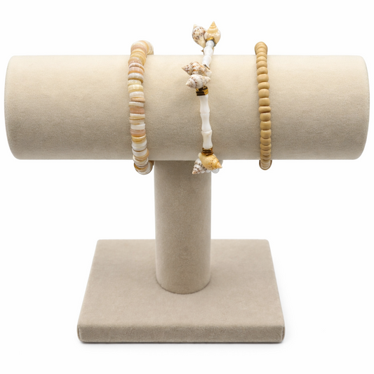 Salt and Sand Stack Beaded Bracelet