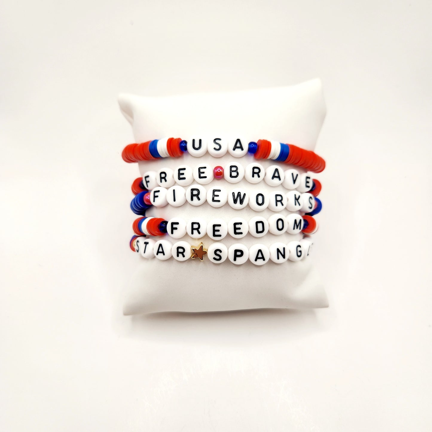 Patriotic Clay Bracelets