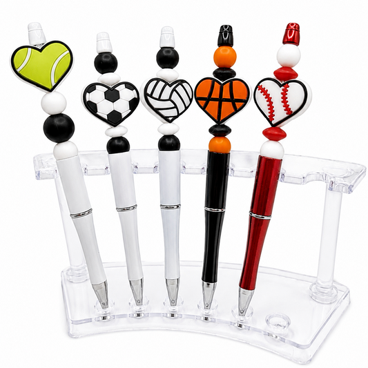 Sports Heart Beaded Pen
