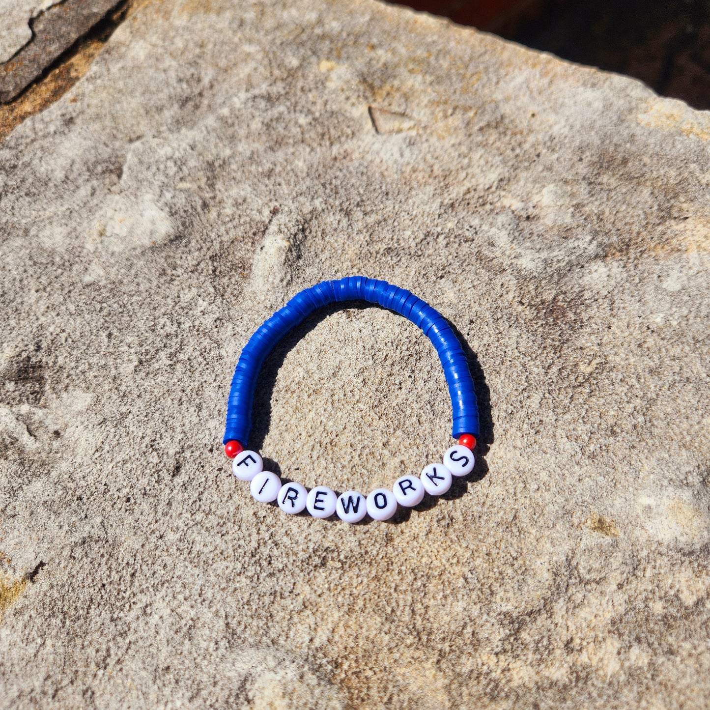 Fireworks Clay Beaded Bracelet