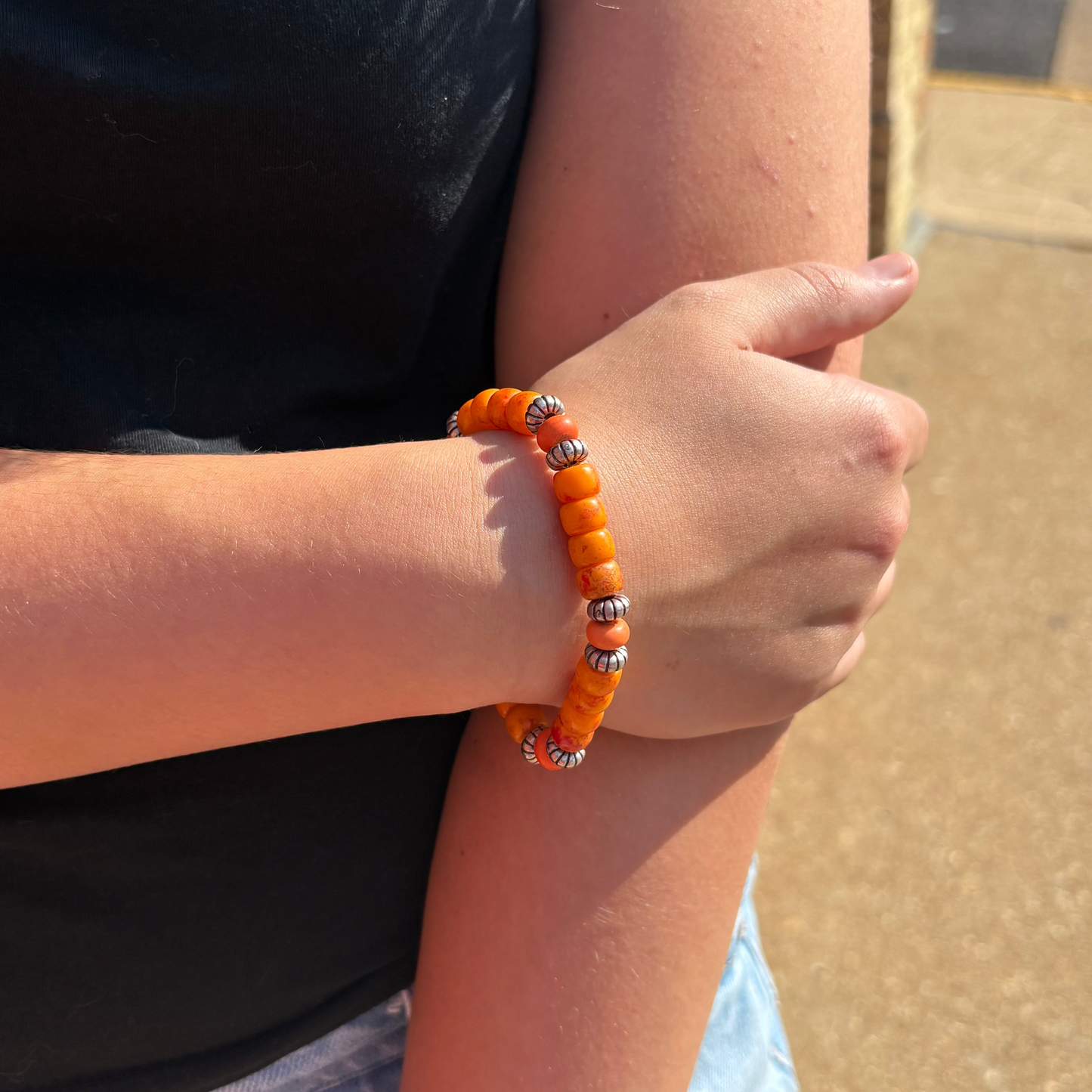 Harvest Moon Beaded Bracelet