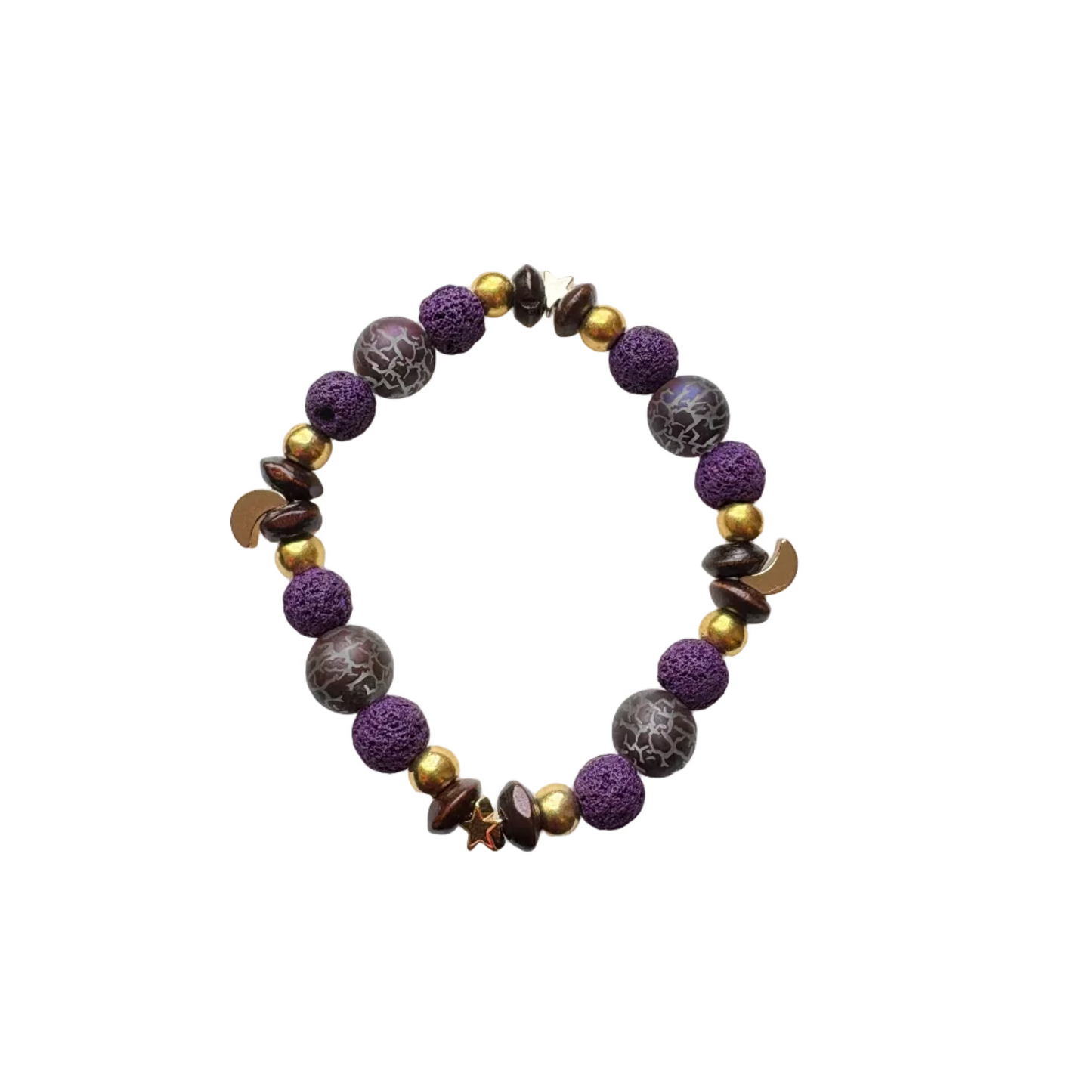 October Night Sky Beaded Bracelet