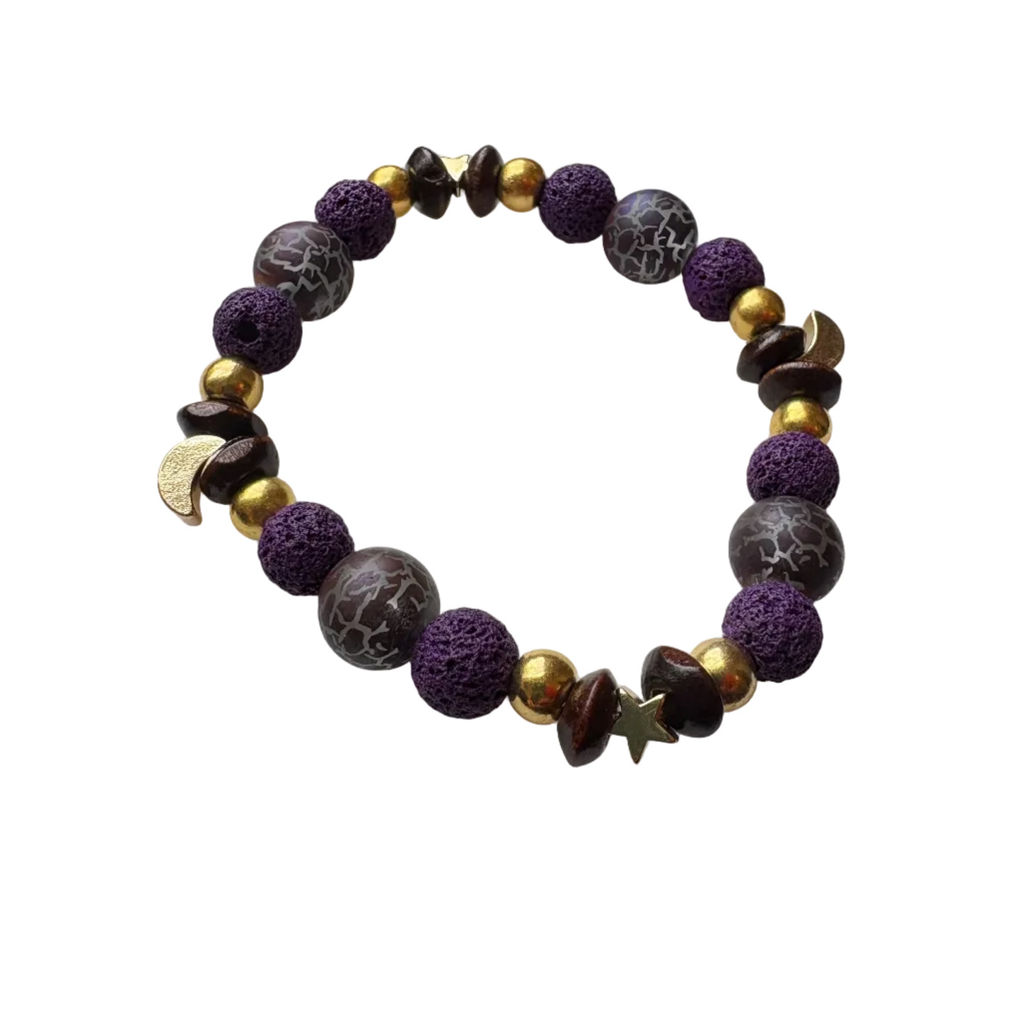 October Night Sky Beaded Bracelet