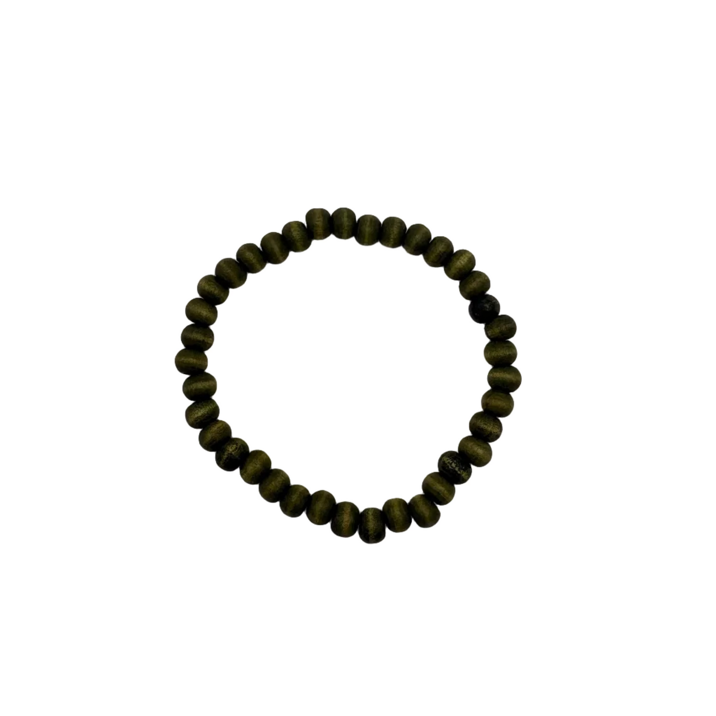 Stained Wood Beaded Bracelet