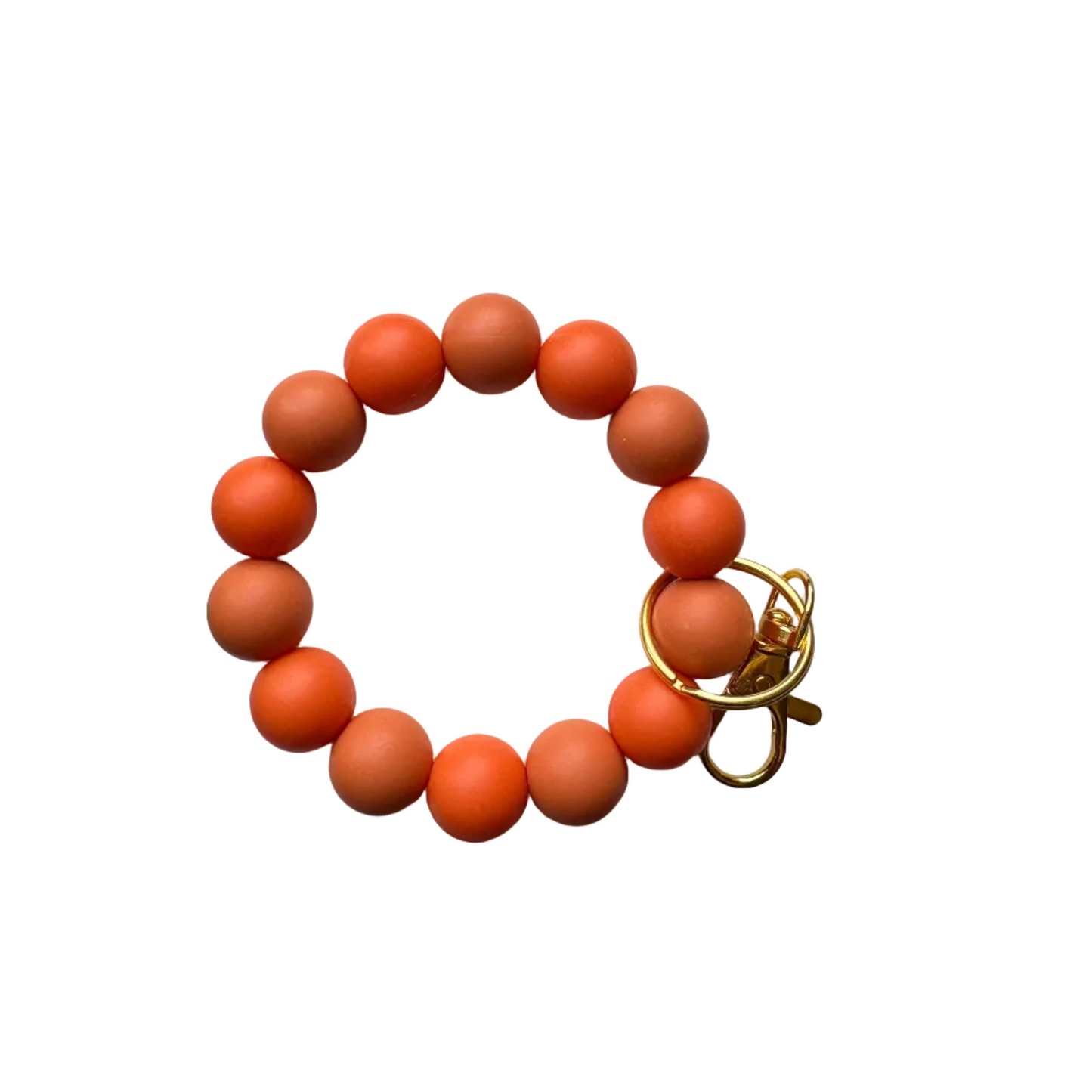 Harvest Orange Beaded Wristlet