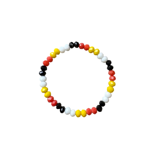 Candy Corn Themed Beaded Bracelet