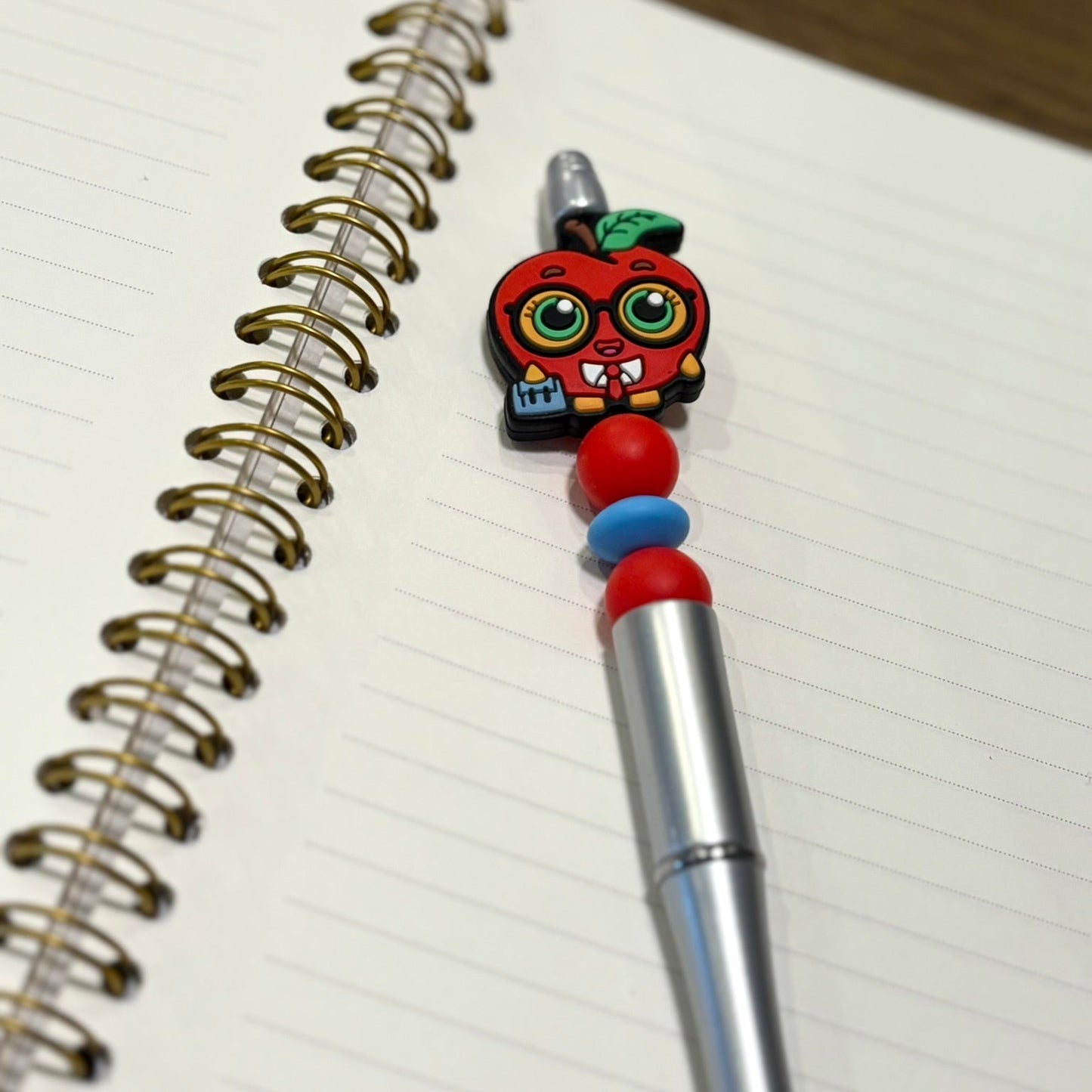Teacher's Apple Beaded Pen