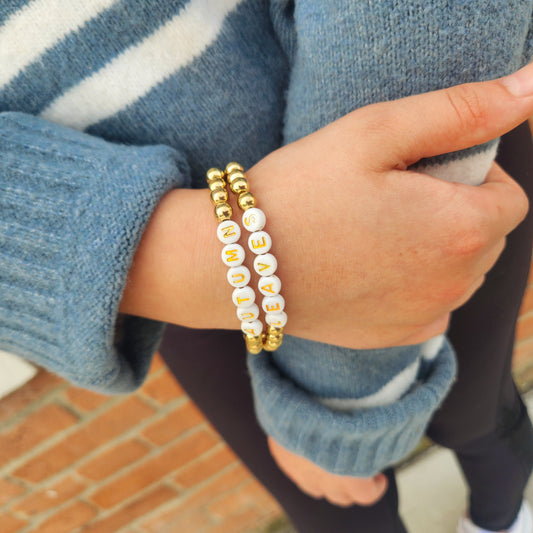 Autumn Leaves Beaded Bracelet Set
