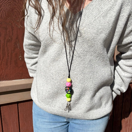 Be Kind Silicone Beaded Lanyard
