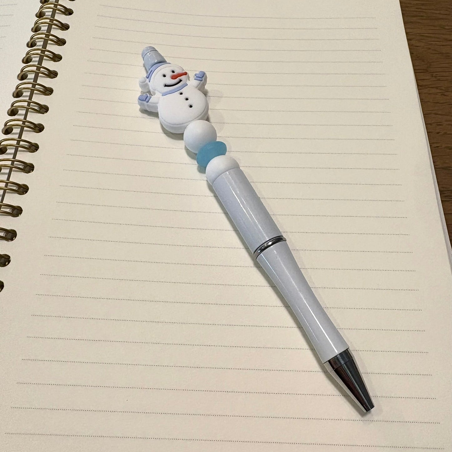 Snowman Beaded Pen