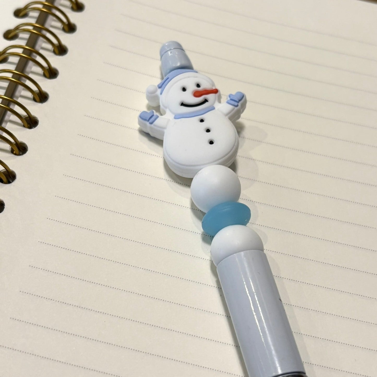 Snowman Beaded Pen