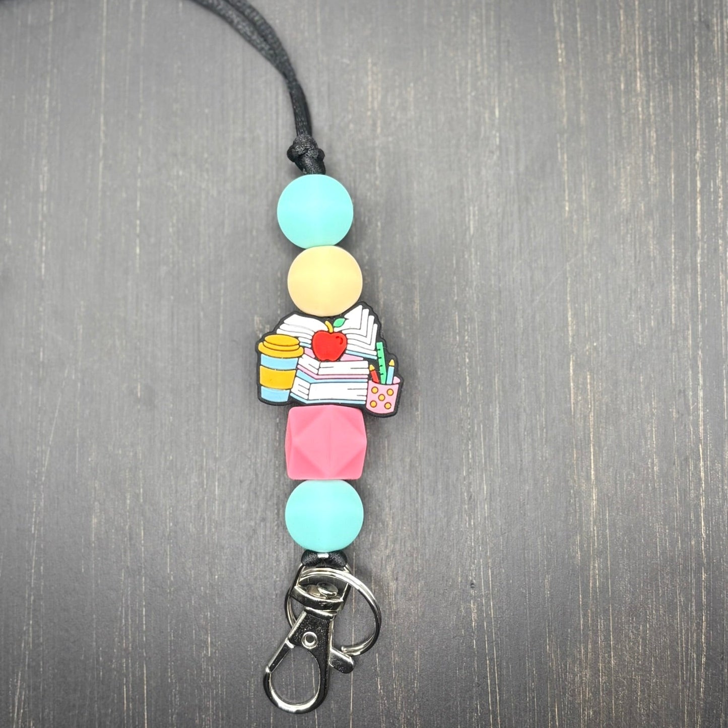 Teacher Essentials Silicone Beaded Lanyard