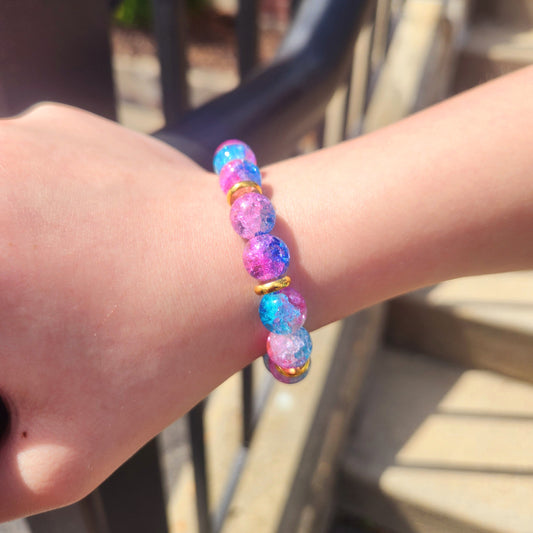 Cotton Candy Beaded Bracelet