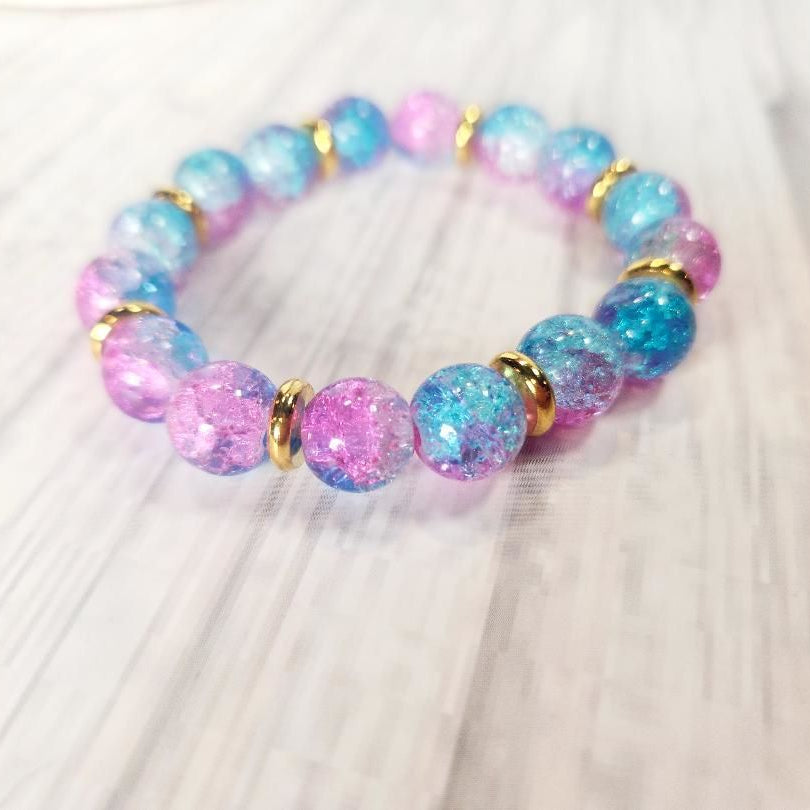 Cotton Candy Beaded Bracelet