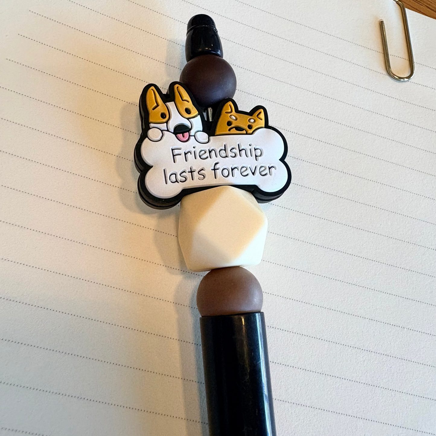 Dog Friendship Beaded Pen