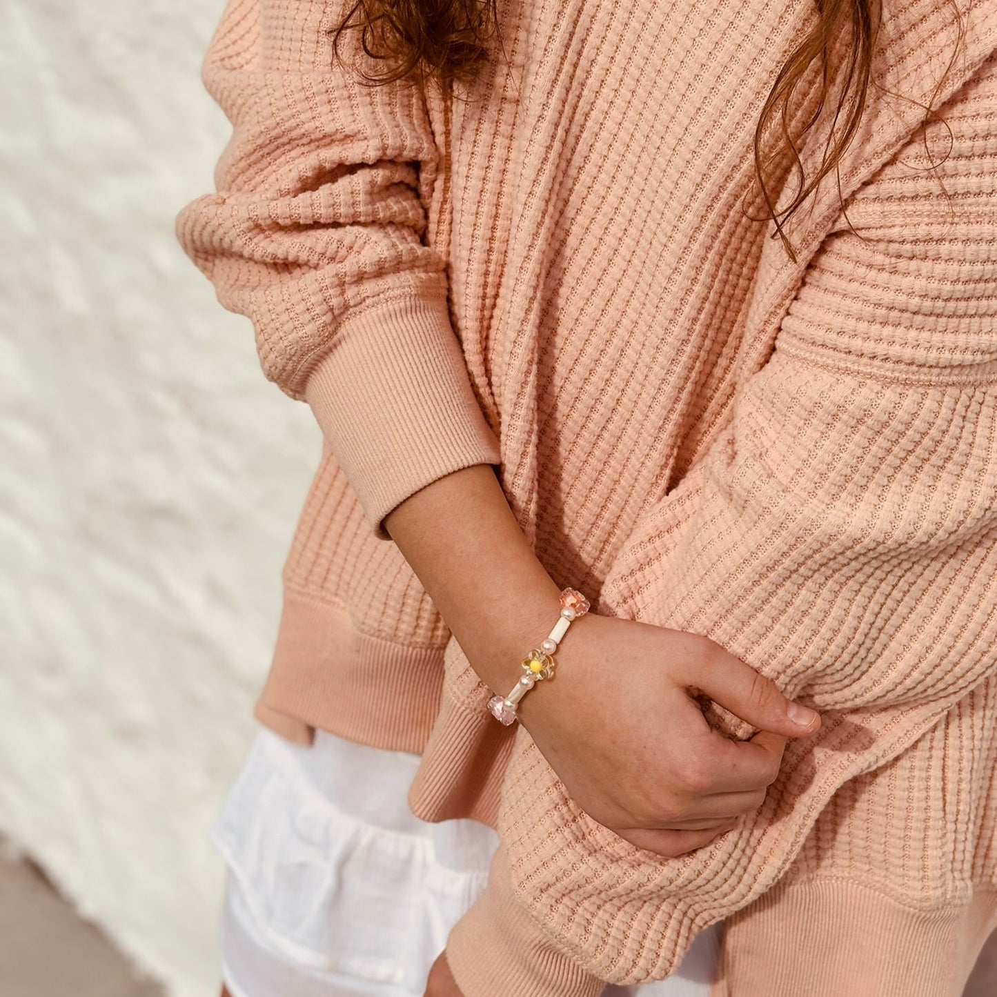 Floral Beaded Bracelet
