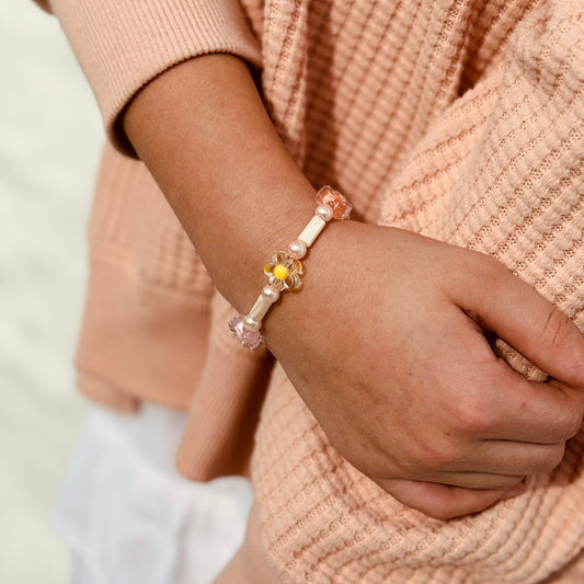 Floral Beaded Bracelet