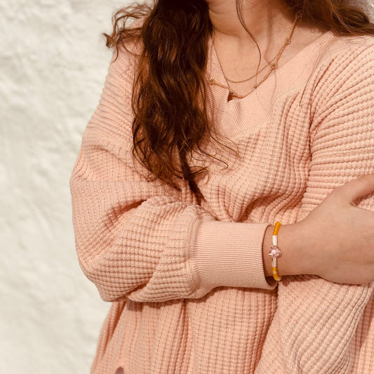 Sunshine Blossom Beaded Bracelet