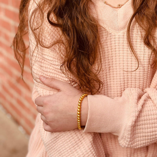 Gold Beaded Bracelet
