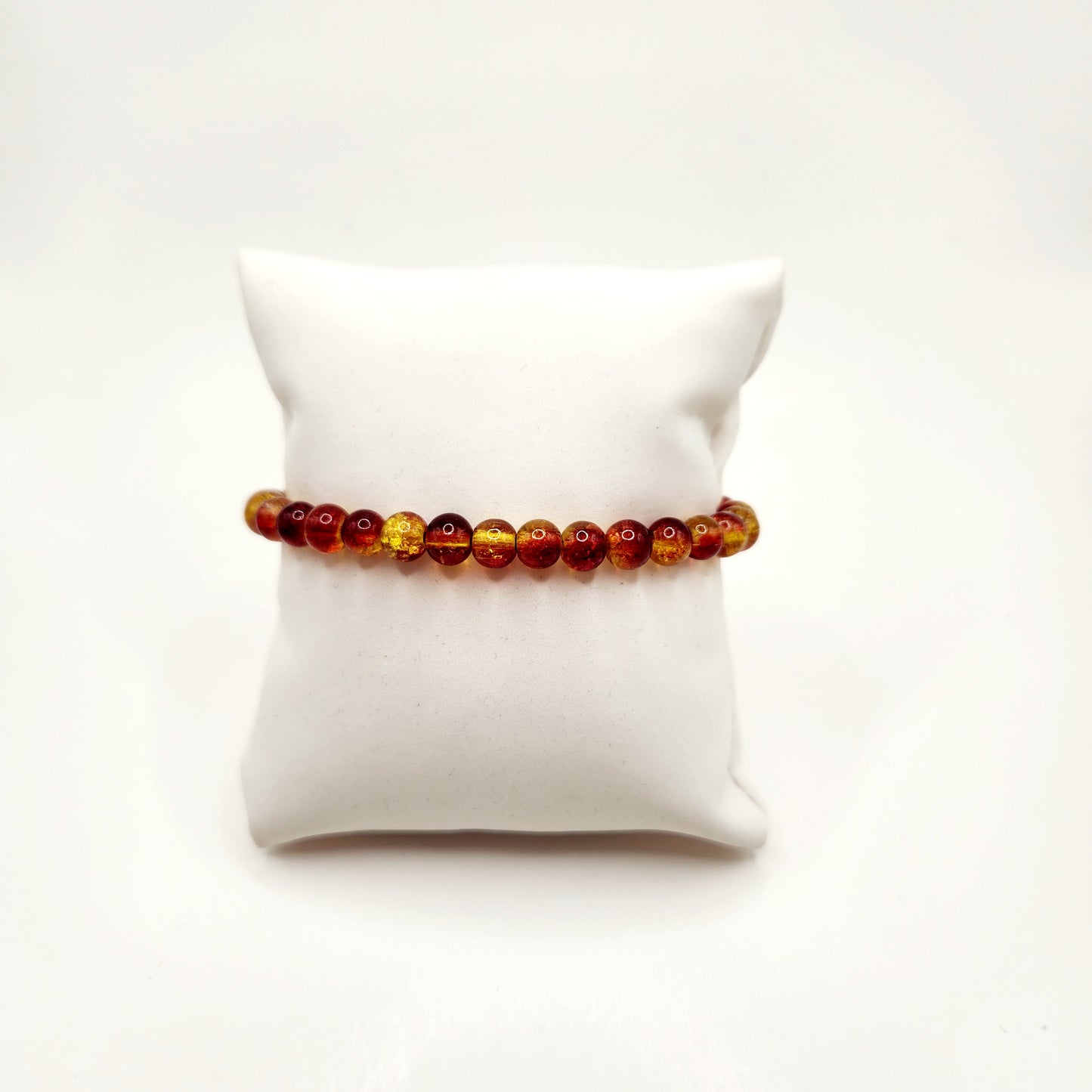 Fall Crackle Beaded Bracelet