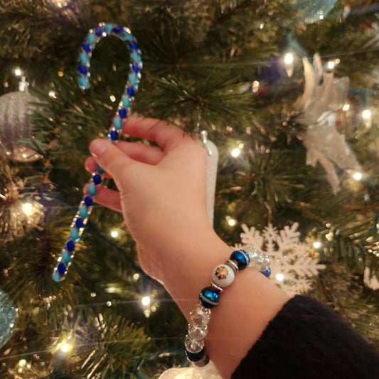 Winter Frost Beaded Bracelet