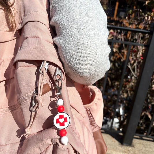 Lifeline Silicone Beaded Keychain